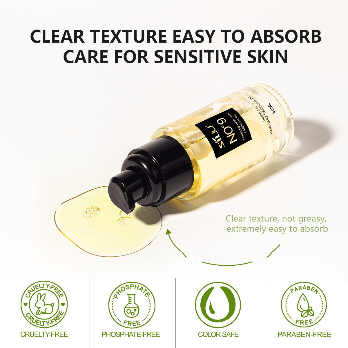 Nine Degrees Hair Care Essential Oil Anti-frizz Soft Repair Dry Curly Hair Brilliant Roots