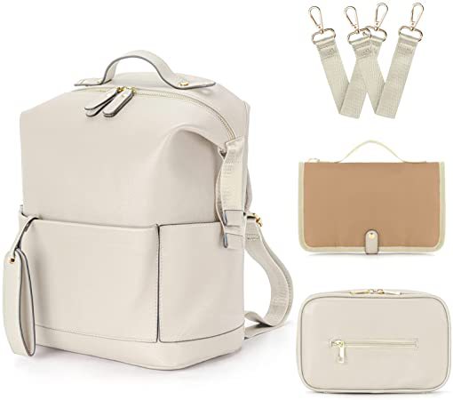 Mommy bag PU mommy bag large capacity mother and baby bag backpack eprolo