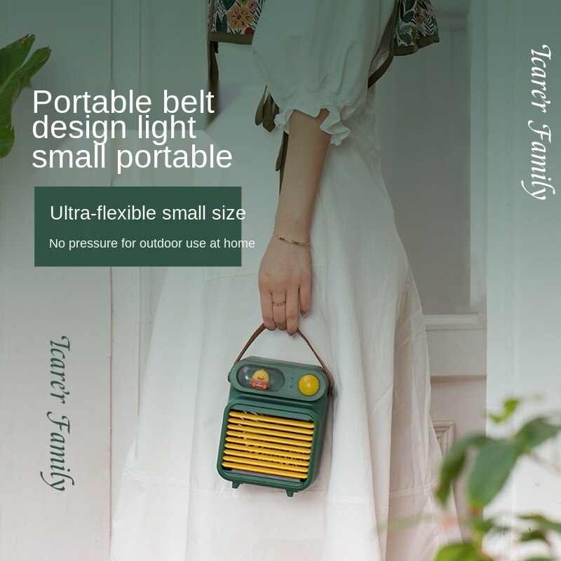 USB Water Cooling Fan Desktop Air Cooler Mini Portable Rechargeable Household Spray Fan eprolo