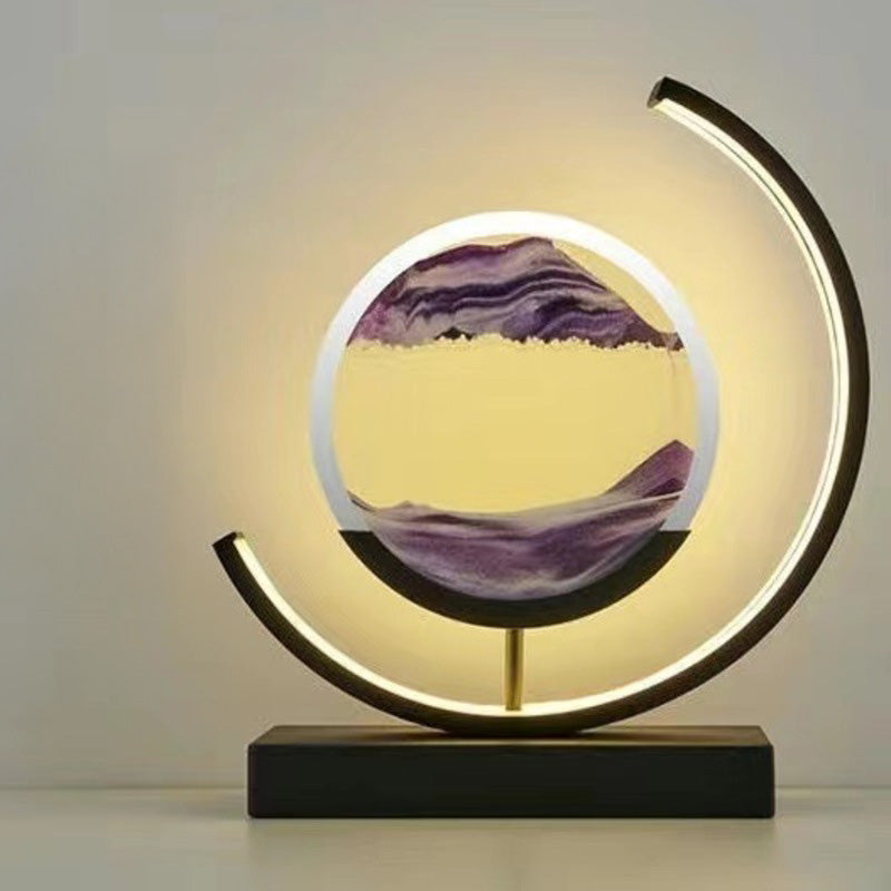 LED Flowing Sand Painting Lamp: Night Light for Home (Gift Option) eprolo