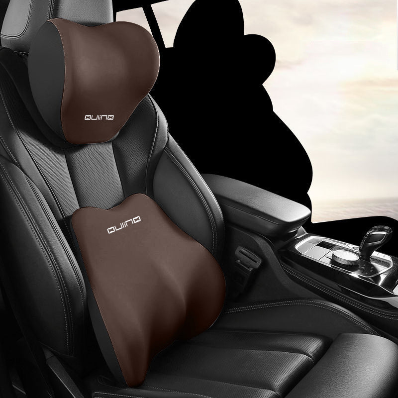 Car Headrest Neck Pillow Waist Support Set eprolo