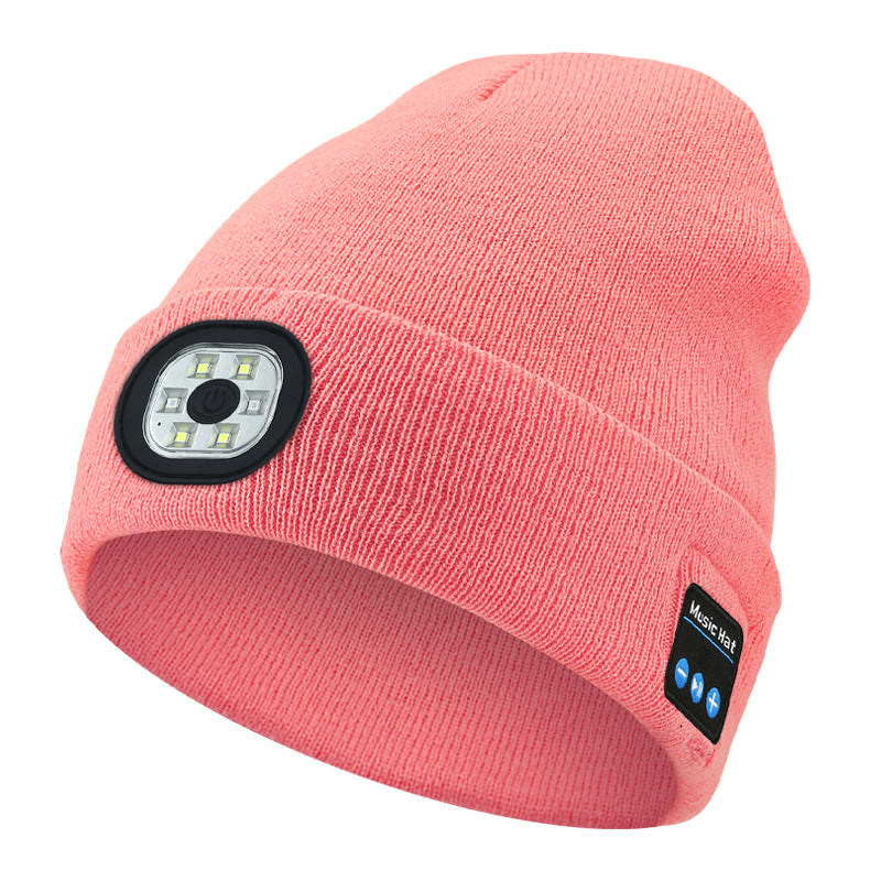 Warm LED Beanie with Bluetooth 5.4 Stereo, USB Rechargeable & 3-Level Adjustable Light | Music & Heating Winter Hat eprolo