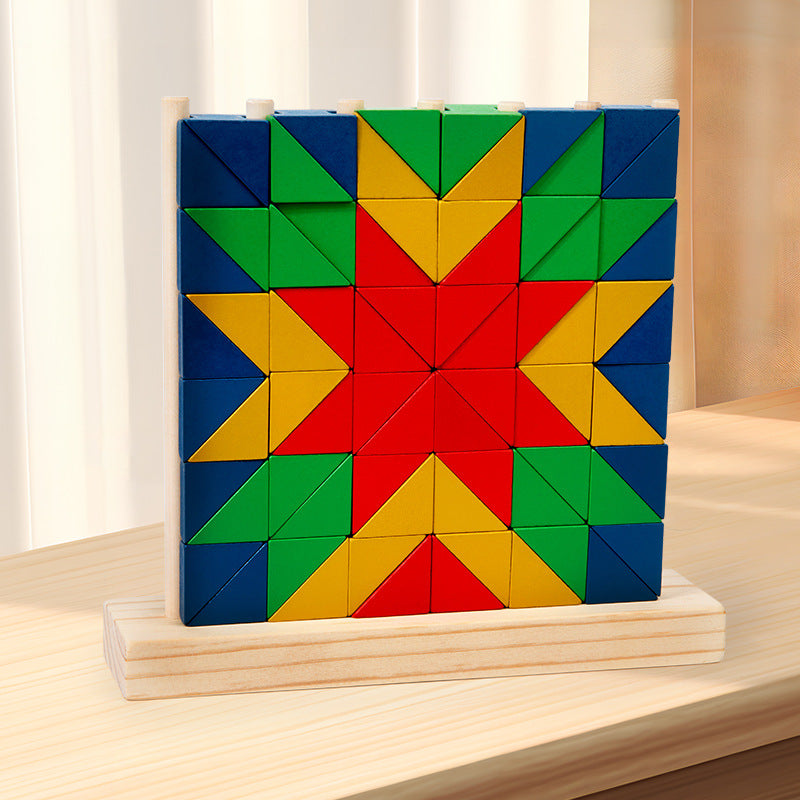 Rainbow Creative Building Blocks Set Column Puzzle Shape Recognition Wooden Stacking Music Puzzle Christmas Toy Gift eprolo