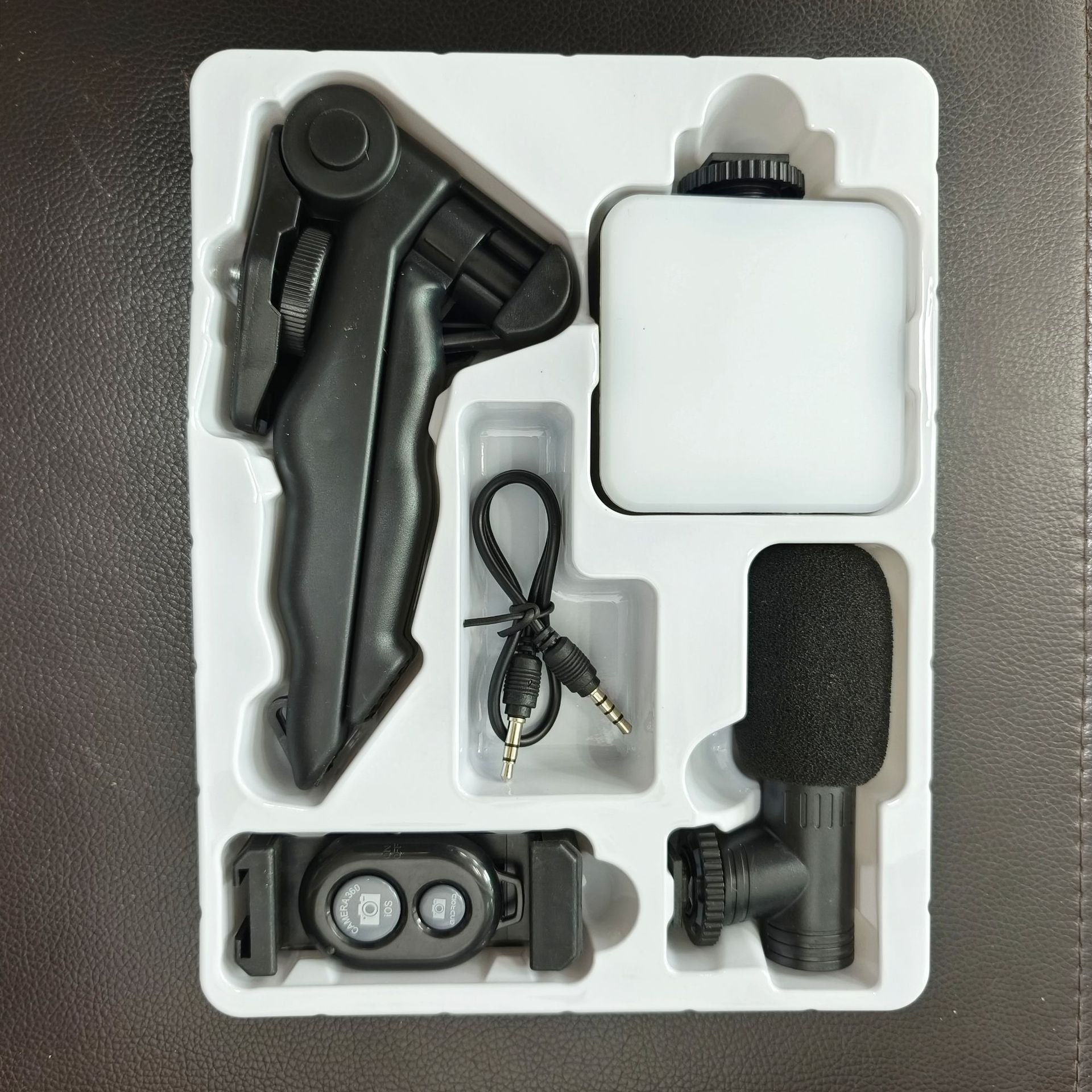 Desktop Beauty Leg Pocket Fill Light with Microphone Set Single Reflex Conference Lamp Handheld Photography with Microphone eprolo