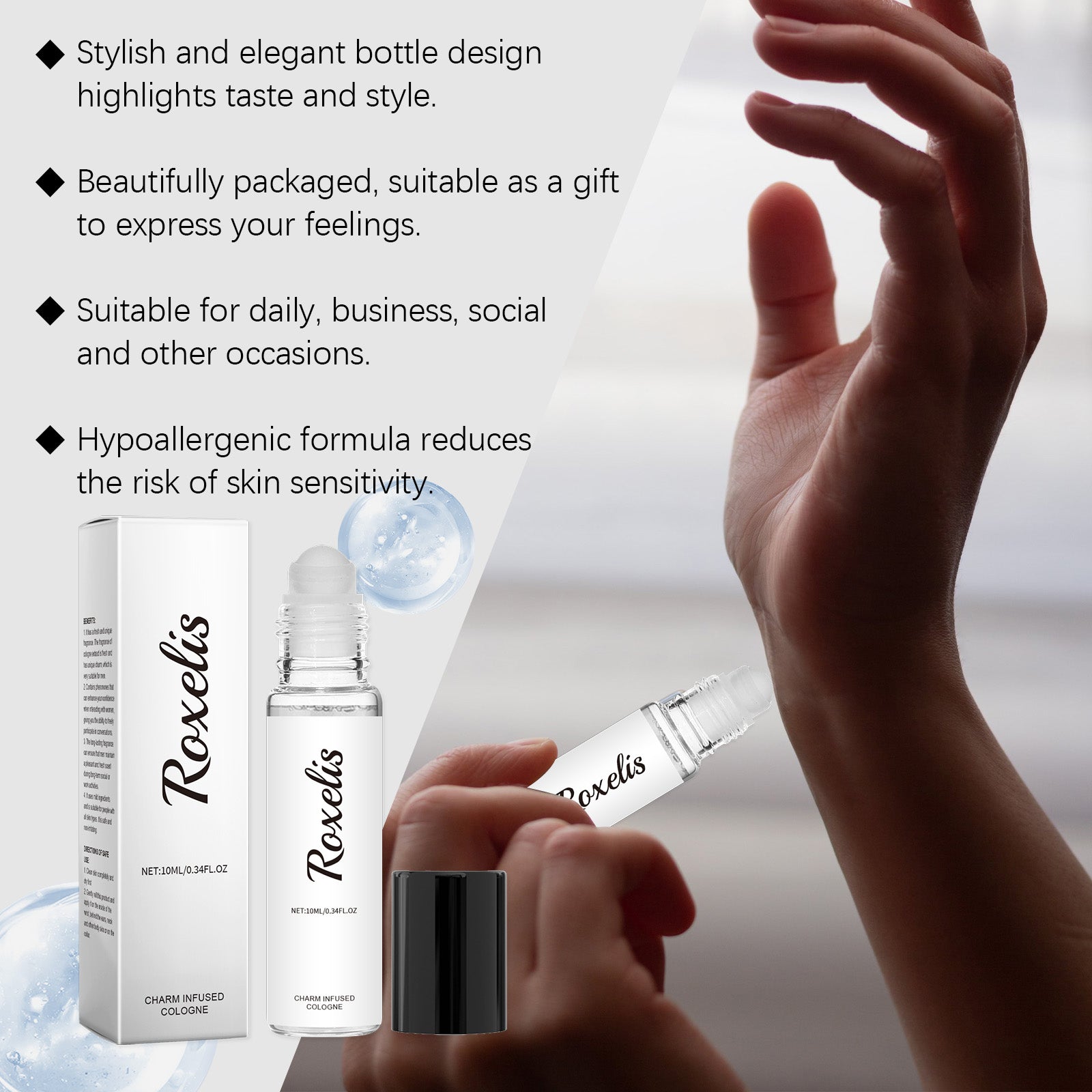 Cologne Roll-On Perfume Roll-On Perfume Fresh Charm Light Charm Fragrance Dating Portable Perfume eprolo