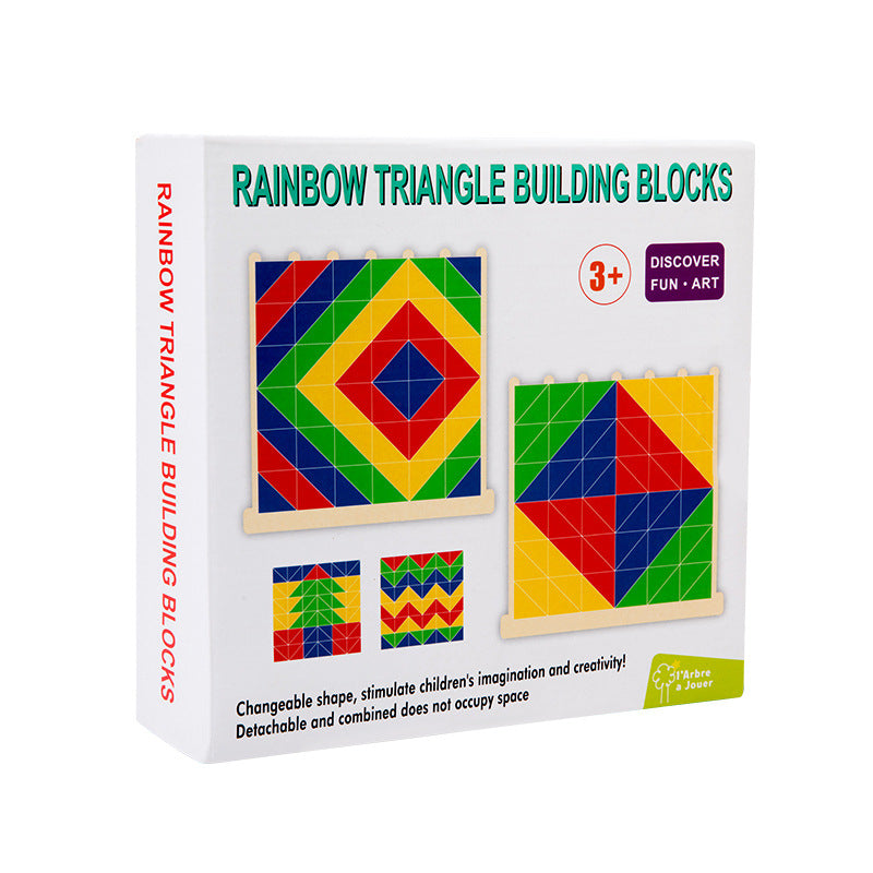 Rainbow Creative Building Blocks Set Column Puzzle Shape Recognition Wooden Stacking Music Puzzle Christmas Toy Gift eprolo