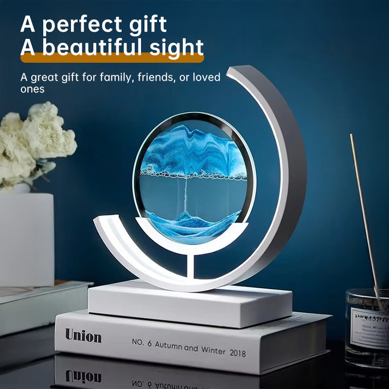 LED Flowing Sand Painting Lamp: Night Light for Home (Gift Option) eprolo