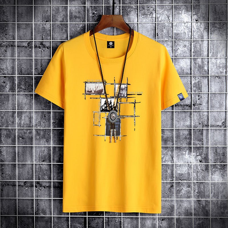 Short sleeve cotton summer man t-shirt casual loost men tshirt cool o-neck oversized t shirt male tee shirt clothes for teens eprolo