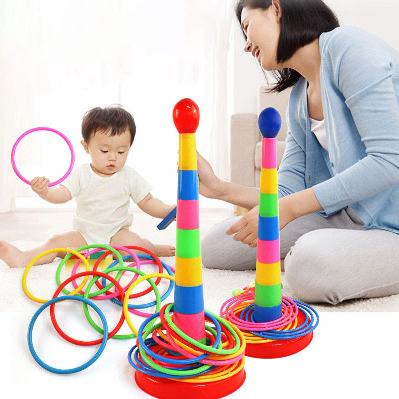Creative Stacking Music Set Circle Toy Large Parent Child Throwing Ring Children's Stress Relieving Toy eprolo