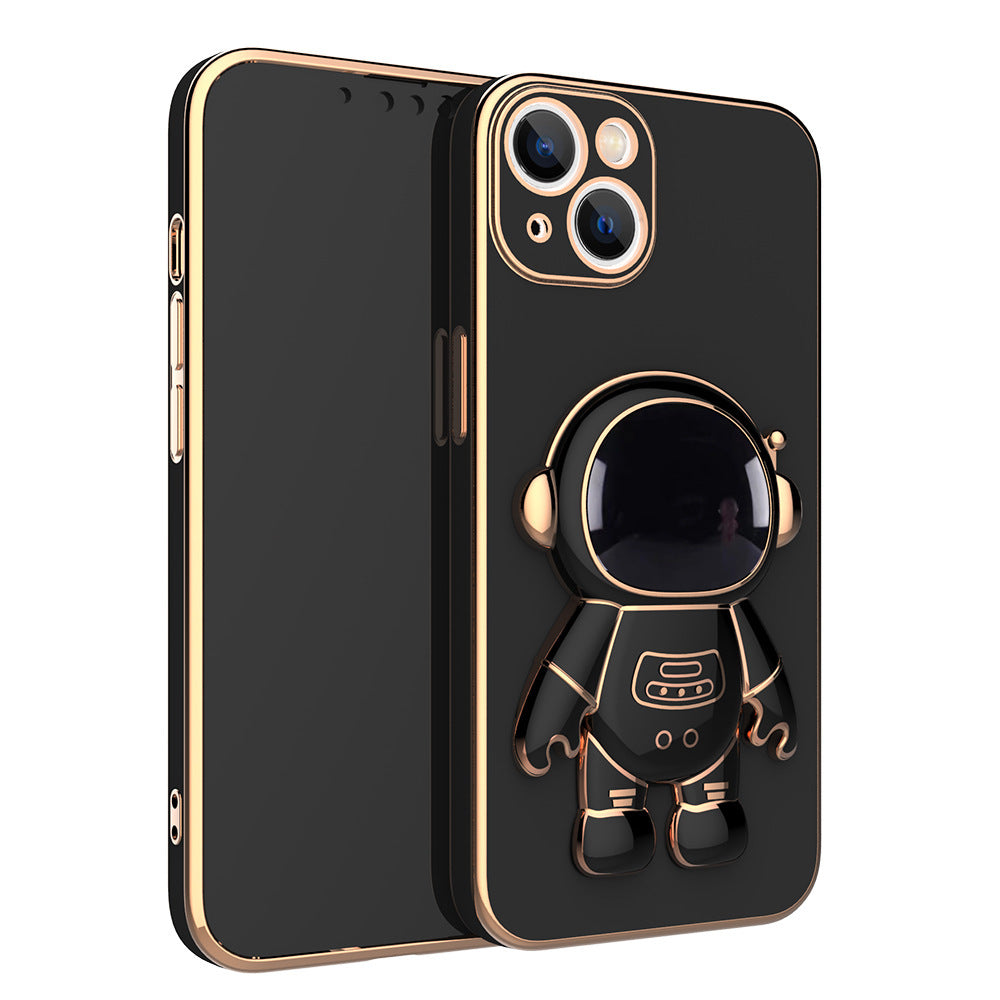 3D Astronaut Phone Case Anti-Drop Electroplating Bracket Brilliant Roots