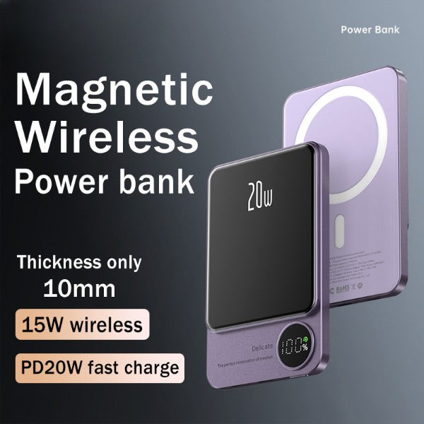 Macsafe Powerbank Magnetic Wireless Power Bank For 14 14Pro 14ProMax 14Plus Charger External Auxiliary Battery Brilliant Roots