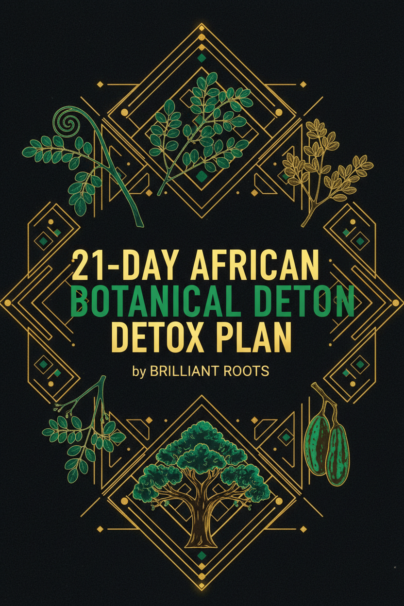21-Day African Botanical Detox Plan - Brilliant Roots Digital Guide Cover