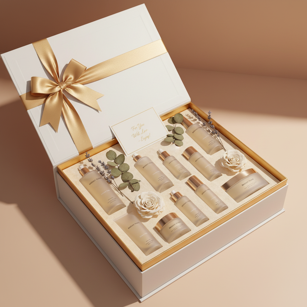 Full Luxury Collection in premium white gift box with gold foil